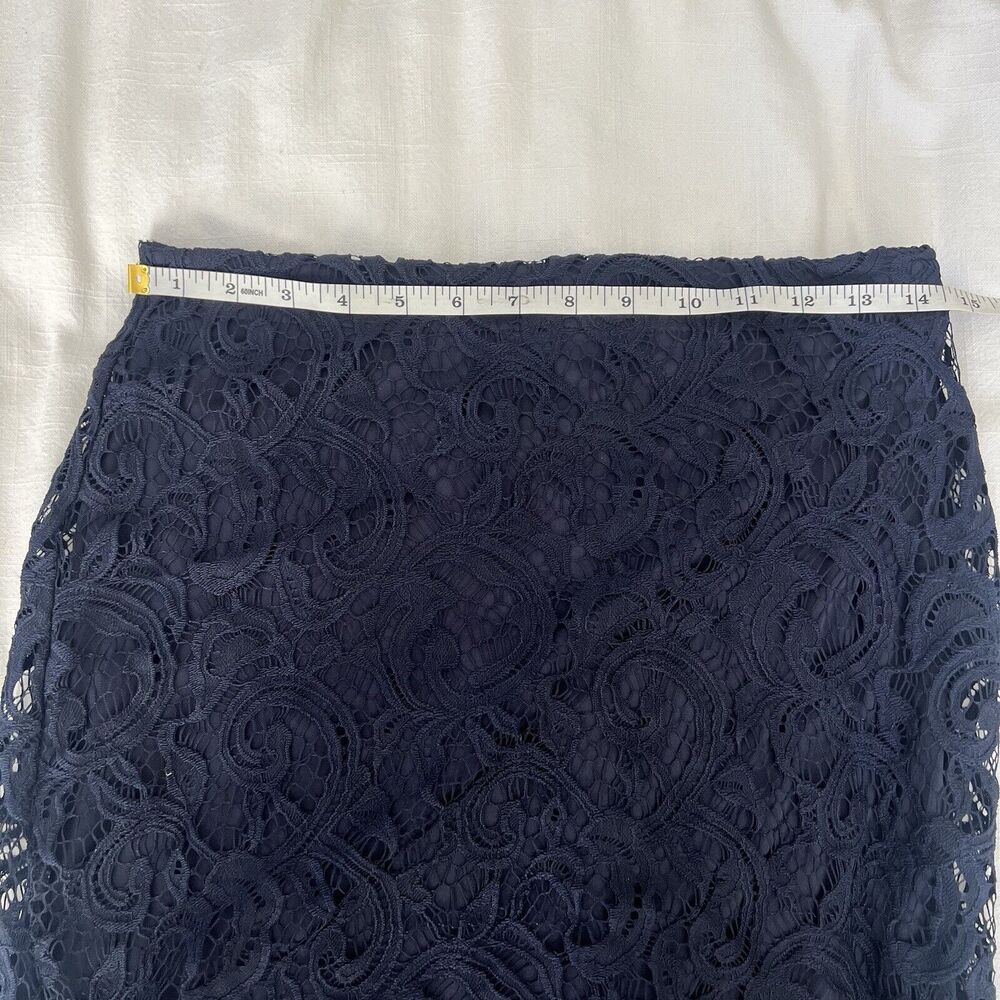 Adrianna Papell Women's Black Lace Back Zipper Formal Pencil Skirt Size S - Picture 7 of 8